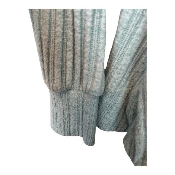 Maeve Anthropologie Blouse Shirt Top Craped Crossover Blue Textured Small - Picture 6 of 10